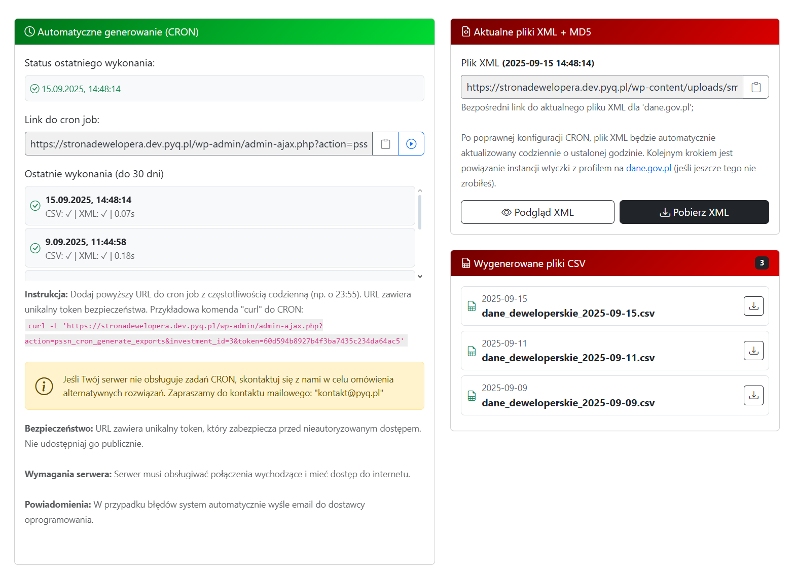 Moduł automatyzacji wysyłki cen nieruchomości do DANE.GOV.PL - zgodnie z nową ustawą deweloperską