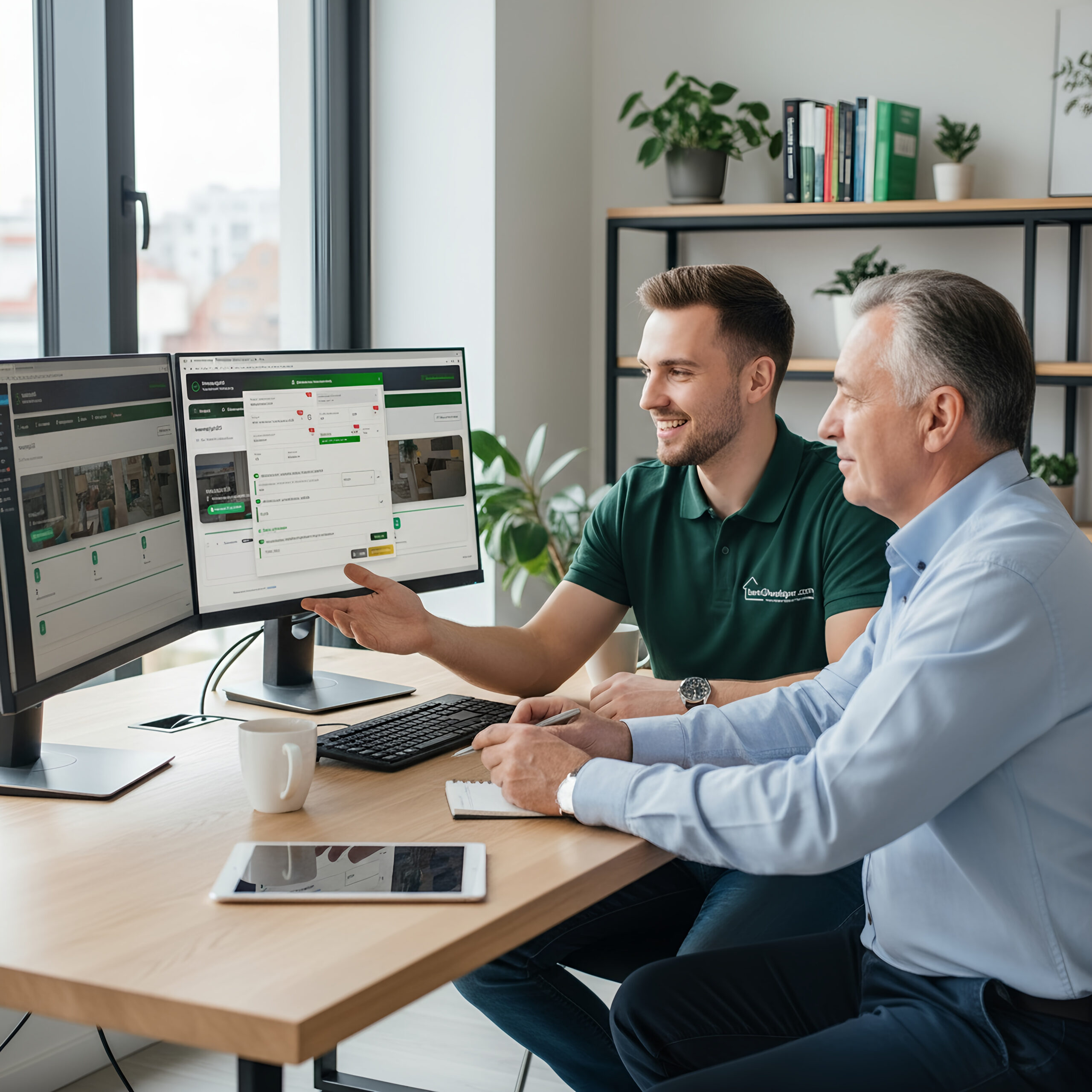 Zespół dewelopera korzystający z systemu SmartDeweloper do aktualizacji cen mieszkań online